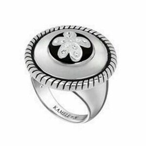 Kameleon KR003 Sterling Silver Size 7 Rope Edge Ring Authentic Ring Only New
